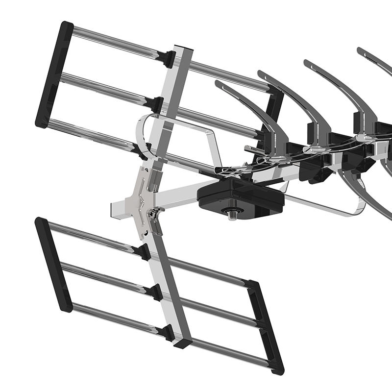 High gain low noise 100 mile easy to operate TV outdoor antenna HD-13EJD2